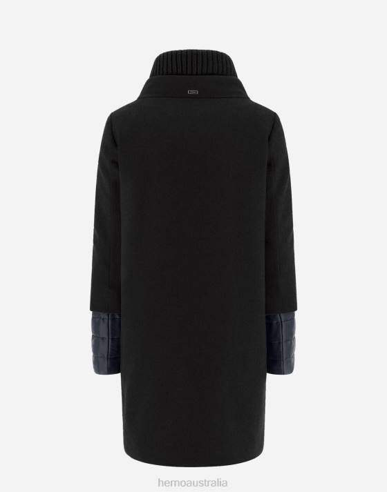 CASHMERE COAT Herno Women Black 2L0H151 Outerwear