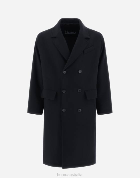 ECOWOOL COAT Herno Men Black 2L0H609 Outerwear