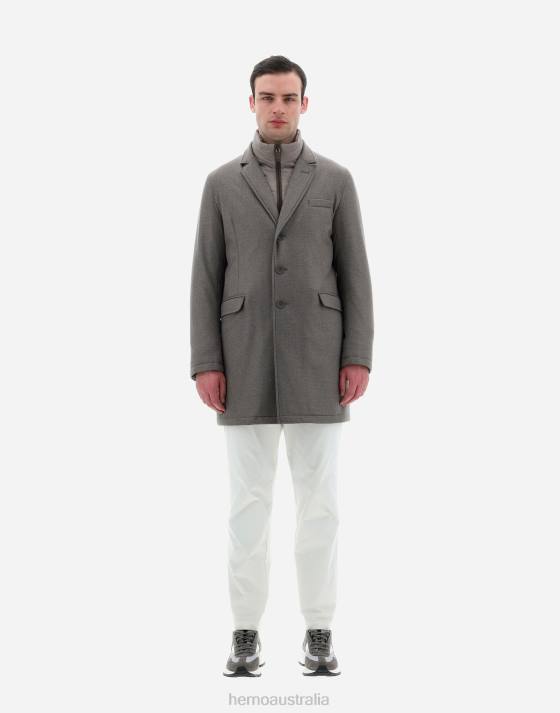 FAVOLA AND NUAGE COAT Herno Men Dove Grey 2L0H699 Outerwear
