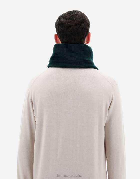 INFINITY BASIC SCARF Herno Men College green 2L0H675 Accessories