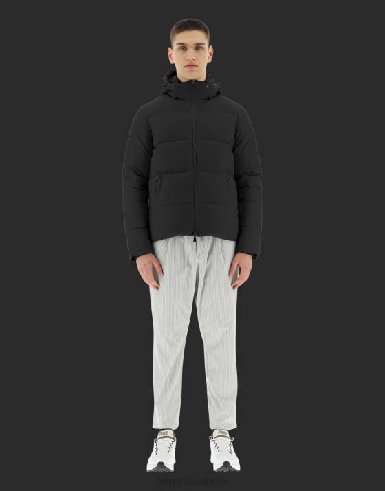 LAMINAR GORE-TEX INFINIUM WINDSTOPPER BOMBER Herno Men Black 2L0H697 Outerwear