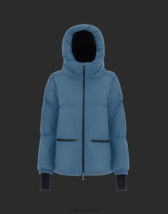 LAMINAR GORE-TEX WINDSTOPPER CAPE Herno Women Indian Blue 2L0H156 Outerwear