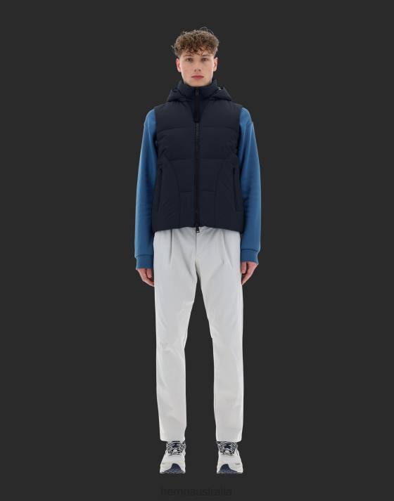 LAMINAR SLEEVELESS JACKET IN GORE-TEX INFINIUM WINDSTOPPER Herno Men Dark Blue 2L0H543 Outerwear