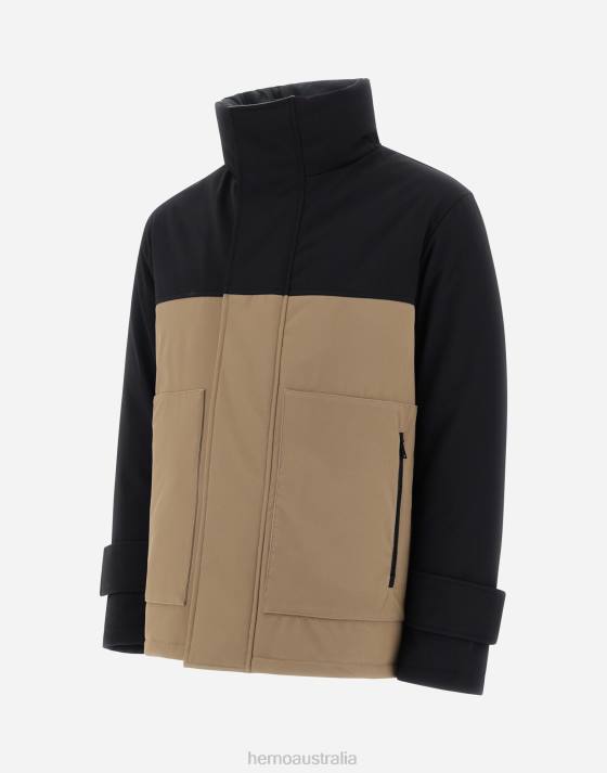 NEW BUSINESS BICOLOR JACKET Herno Men Sand 2L0H728 Outerwear