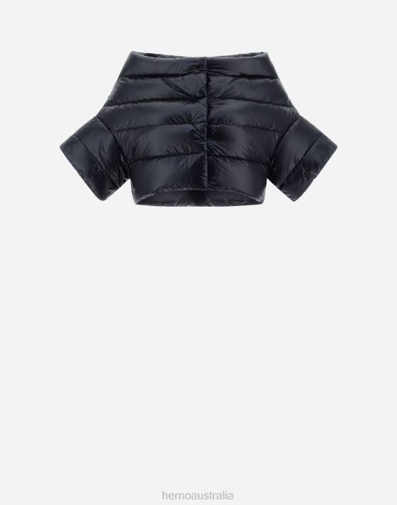 NYLON ULTRALIGHT CAPE JACKET Herno Women Black 2L0H349 Outerwear