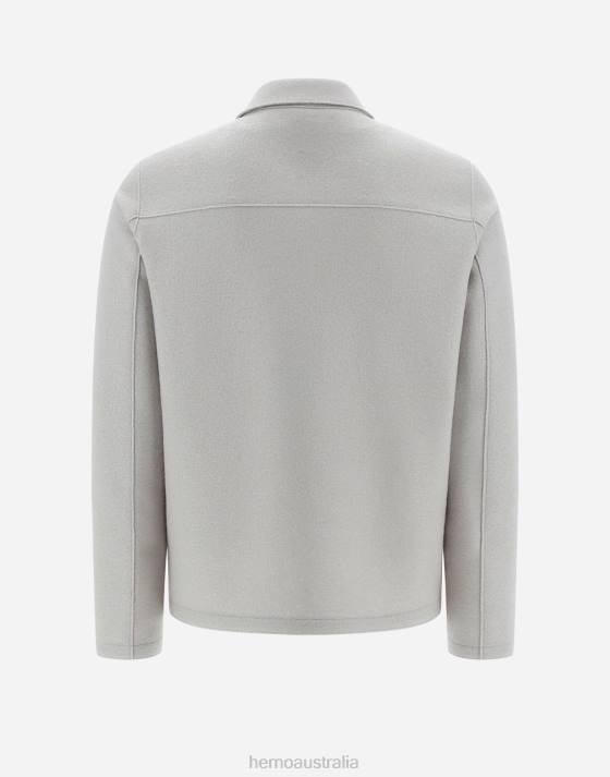 RESORT SHIRT IN LIGHT BOILED WOOL Herno Men Chantilly 2L0H679 Outerwear