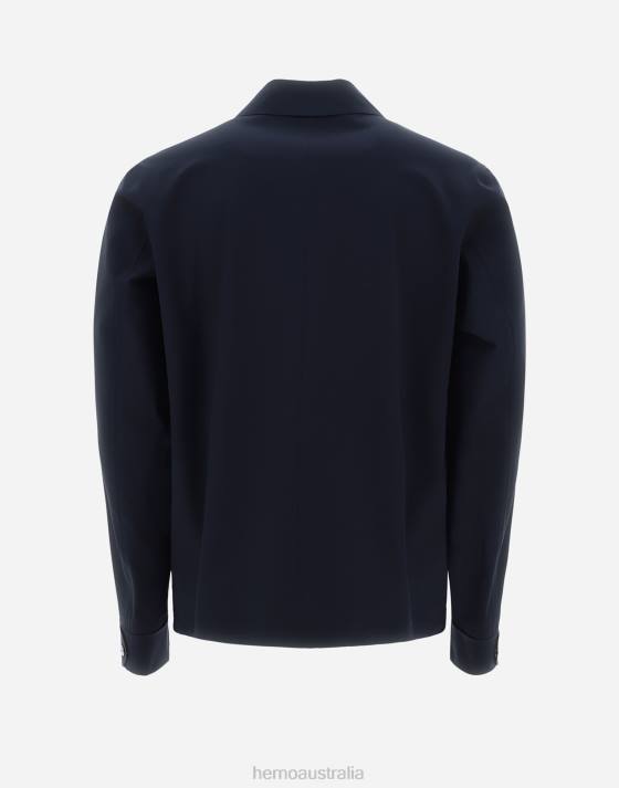 SHIRT IN ESSENCE Herno Men Navy Blue 2L0H819 Outerwear