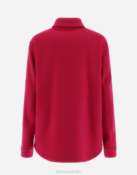 SHIRT IN LUXURY WOOL Herno Women Fuchsia 2L0H51 Outerwear