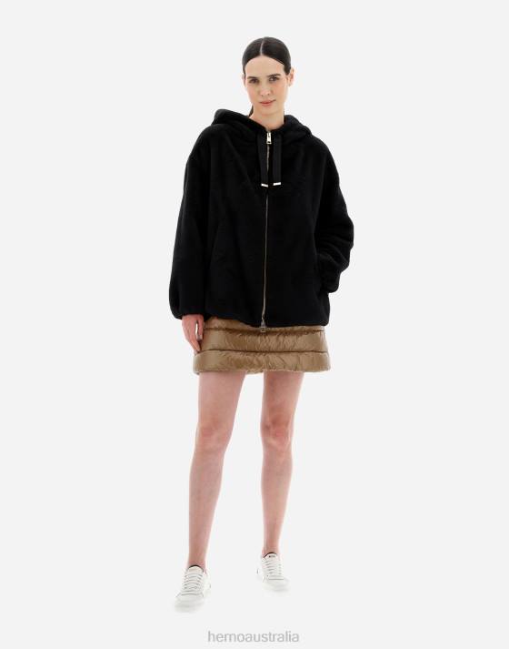 SOFT OVERSIZE BOMBER Herno Women Black 2L0H104 Outerwear