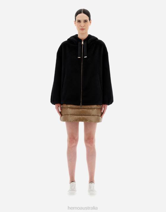 SOFT OVERSIZE BOMBER Herno Women Black 2L0H104 Outerwear