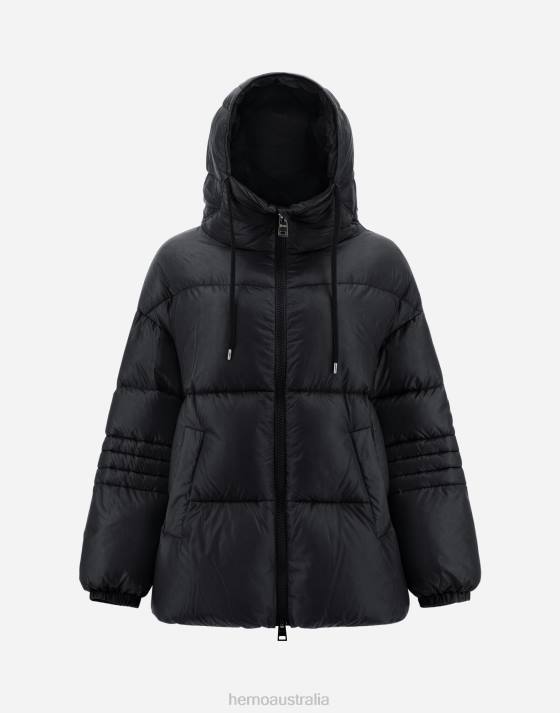 REVERSIBLE JACKET IN NYLON ULTRALIGHT Herno Women Black 2L0H307 Outerwear